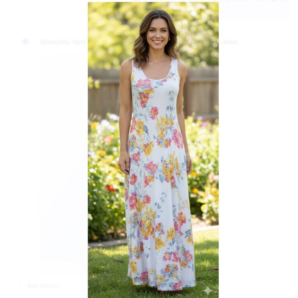 Sundance Maxi Dress Neroli Blue Floral Sundress Boho Summer Beach Size S